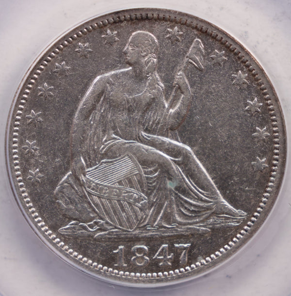 1847-O Seated Liberty Half Dollar, DDO, ANACS EF45, Details., Store SALE #GHR017.