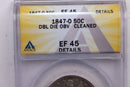 1847-O Seated Liberty Half Dollar, DDO, ANACS EF45, Details., Store SALE