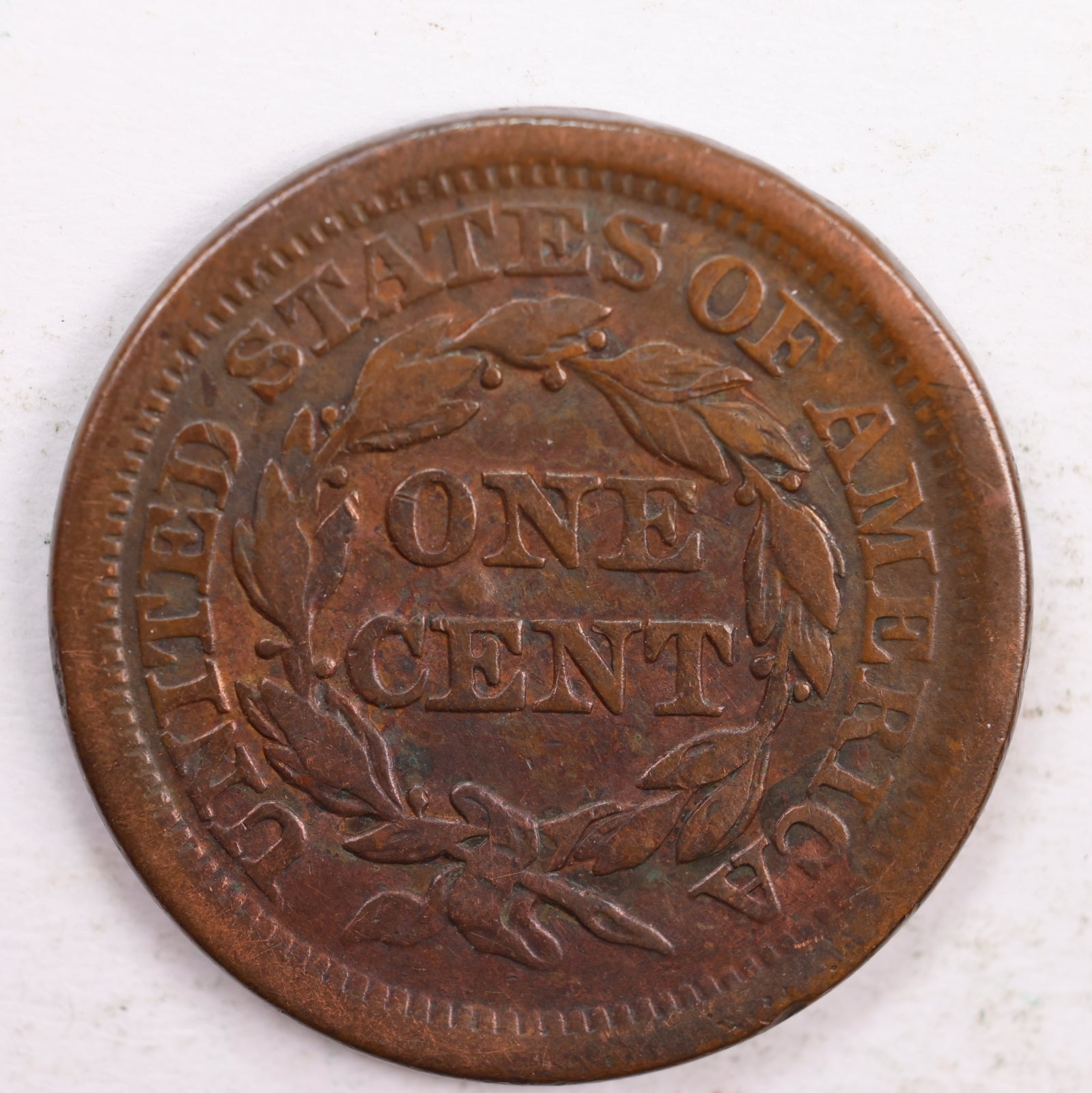 1852 Braided Hair Large Cent, Fine Circulated Coin, Store #CT0169