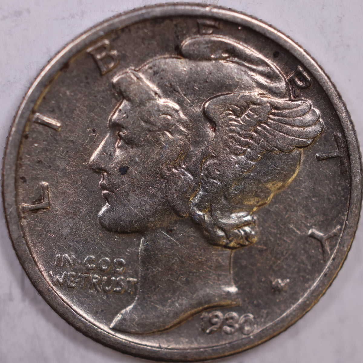 1930 Mercury Dime, Extra Fine+ Circulated Coin, Store #DE1024