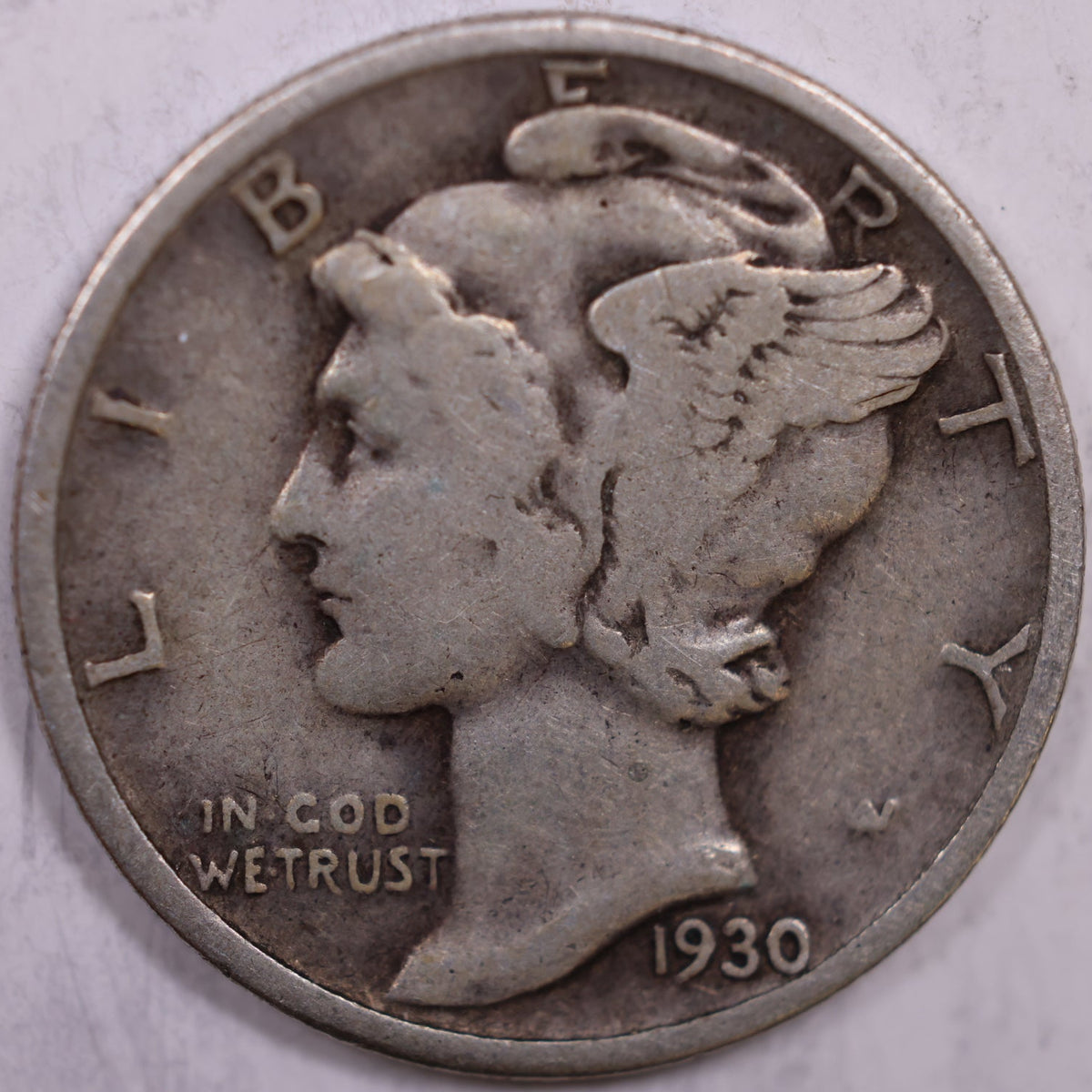1930 Mercury Dime, Very Fine Circulated Coin, Store #DE1025