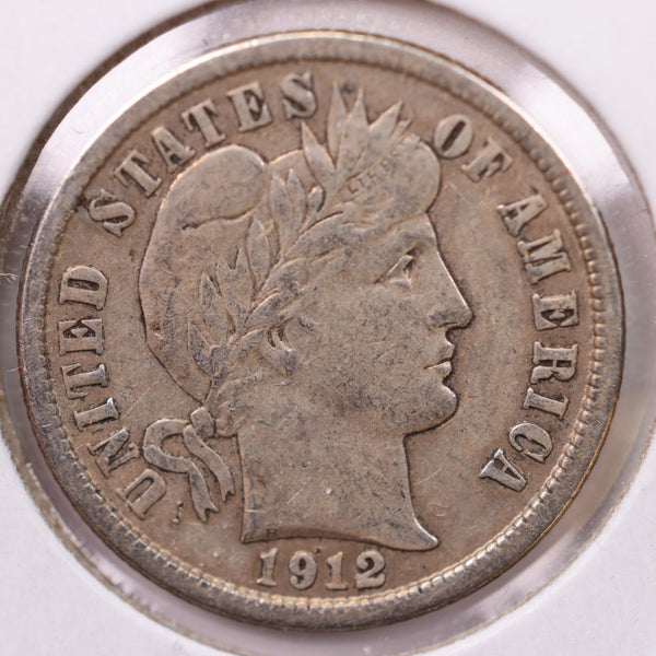 1912-D Barber Silver Dime., V.F+., Store Sale #19597
