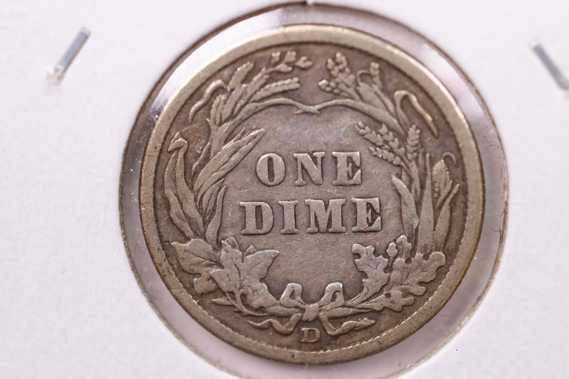 1912-D Barber Silver Dime., V.F., Store Sale