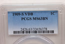 1909-S V.D.B Lincoln Wheat Cents., PCGS MS-63 Brown., Store