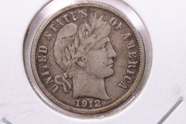1912-D Barber Silver Dime., V.F., Store Sale #19601