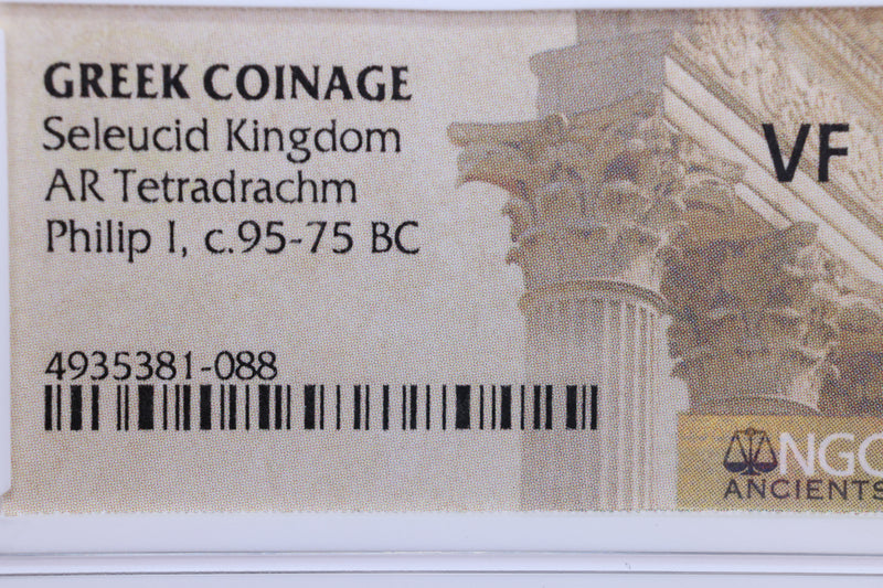 Greek Coinage., 95-75 B.C., NGC Certified Very Fine., Store