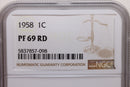 1958 Lincoln Wheat Cents., NGC Proof-69 Red., Store
