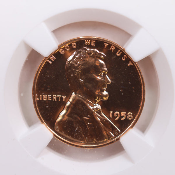 1958 Lincoln Wheat Cents., NGC Proof-69 Red., Store #GCT044.