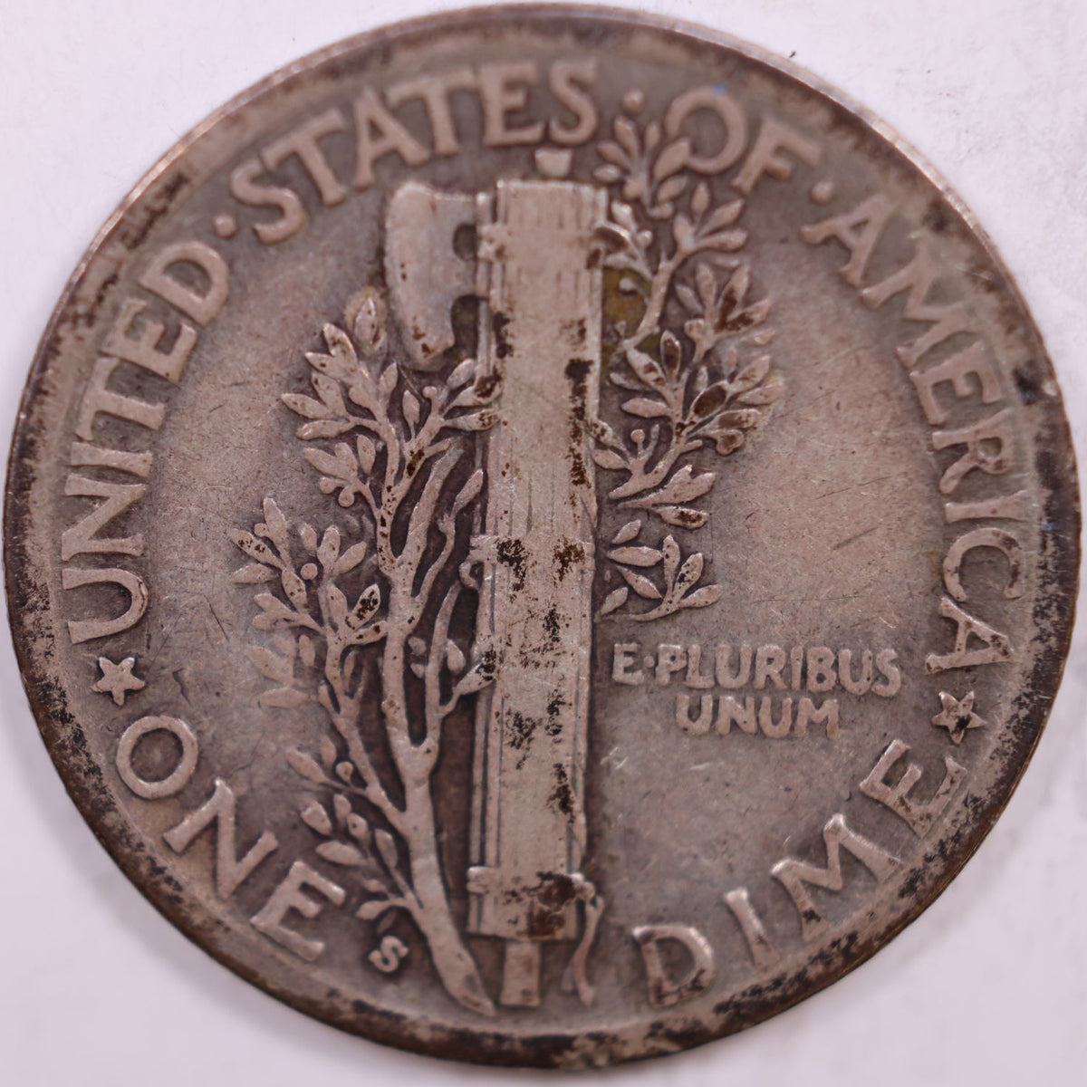 1937-S Mercury Dime, Fine+ Circulated Coin, Store #DE1033