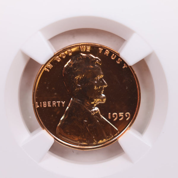 1959 Lincoln Memorial Cents., NGC Proof-69 Red., Store #GCT045.