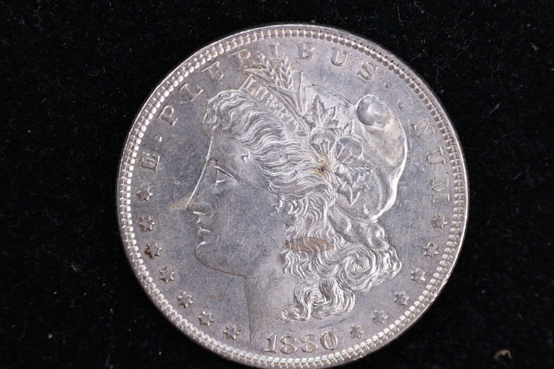 1880 Morgan Silver Dollar, Uncirculated Coin, Store