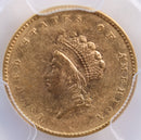 1854 $1 Gold Indian Princess Head, Type-2, PCGS XF-45. Store Sale