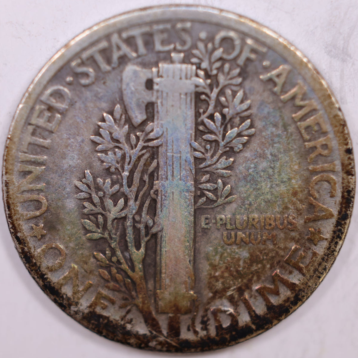 1938 Mercury Dime, Very Good Circulated Coin, Store #DE1037