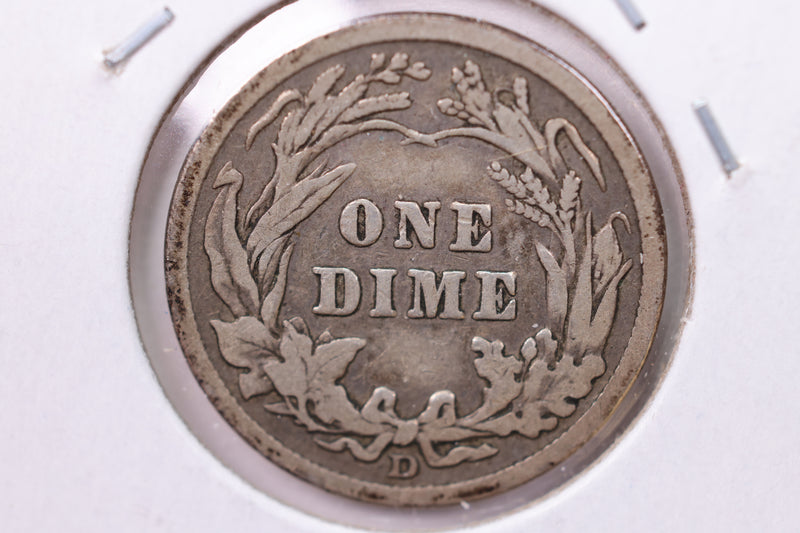 1912-D Barber Silver Dime., Fine., Store Sale