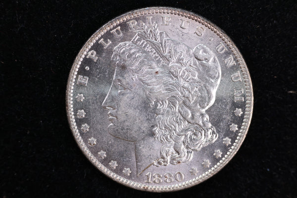 1880-O Morgan Silver Dollar, Brilliant Mint State., Store #D880O01