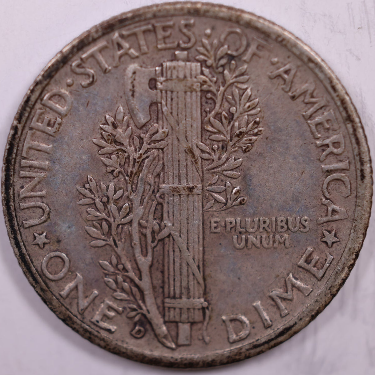 1938-D Mercury Dime, About Uncirculated Coin, Store #DE1041