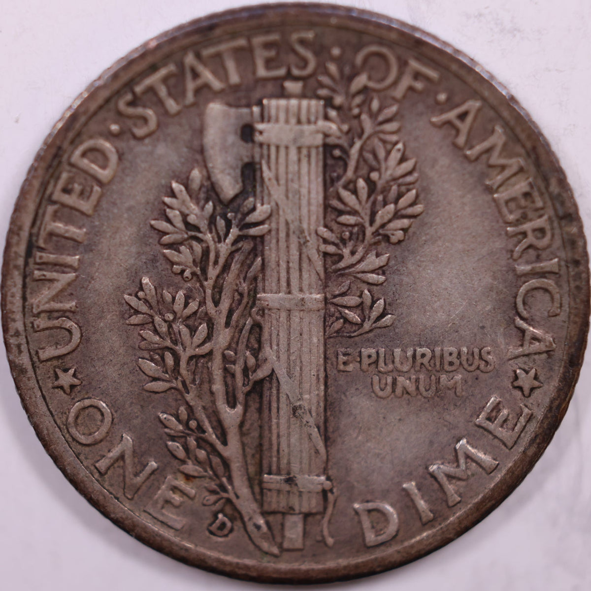 1938-D Mercury Dime, Extra FIne Coin, Store #DE1042