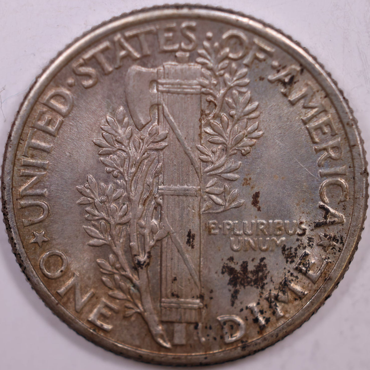 1938 Mercury Dime, Mint State Uncirculated Coin, Store #DE1043