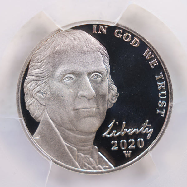 2020-W Jefferson Proof Nickel., PCGS PF-70, DCAM., Store SALE #GNL020.