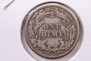 1913 Barber Silver Dime., V.F., Store Sale