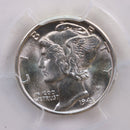 1943-D Mercury Silver Dime., PCGS MS-65, Full Bands., Store