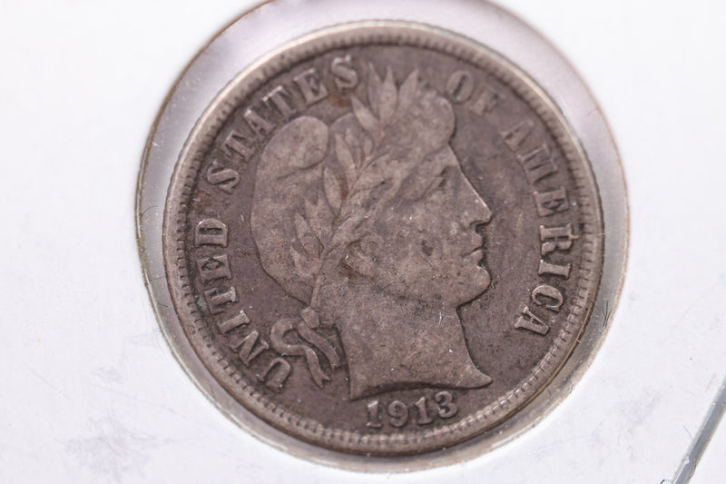 1913 Barber Silver Dime., Fine., Store Sale