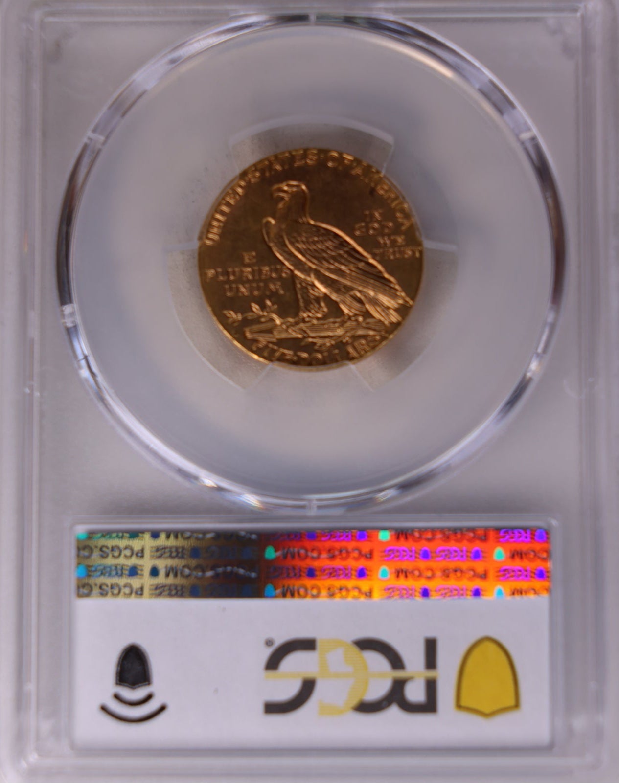 1909-D $5 Indian, Half Eagle Gold Coin, PCGS MS-63, Store Sale #G0057.