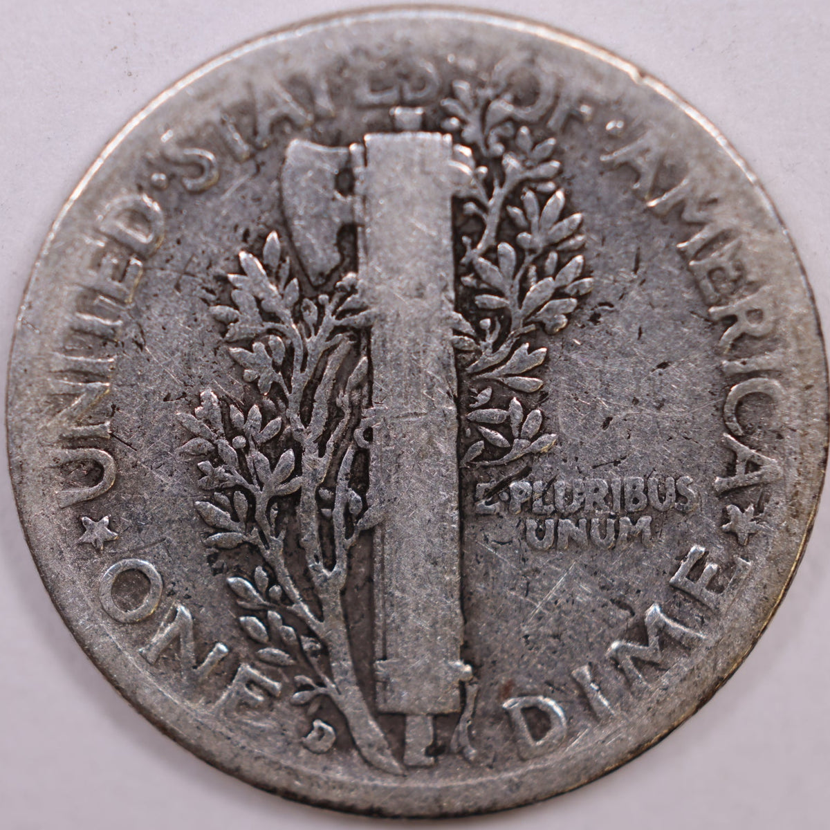 1936-D Mercury Dime, Very Good+ Circulated Coin, Store #DE1061