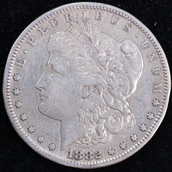 1882-S Morgan Silver Dollar, Very Fine Circulated Coin, Store #DR0026
