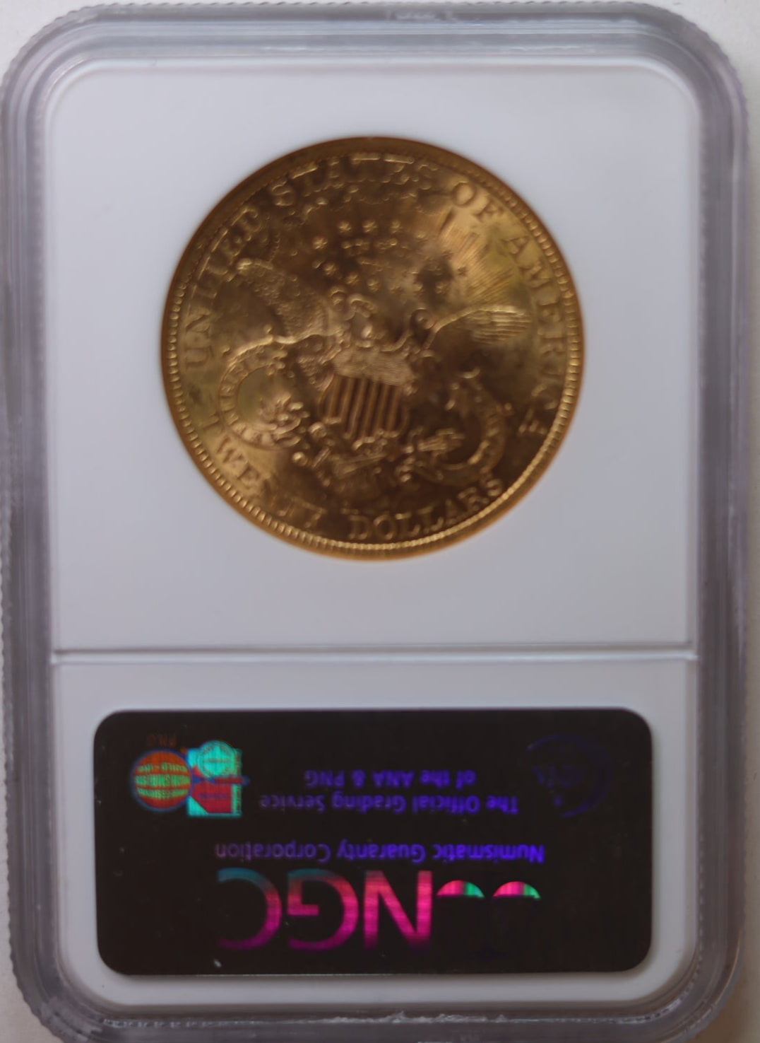 1895-S $20 Liberty, Double Eagle Gold Coin, NGC MS-60, Store Sale #G0058.