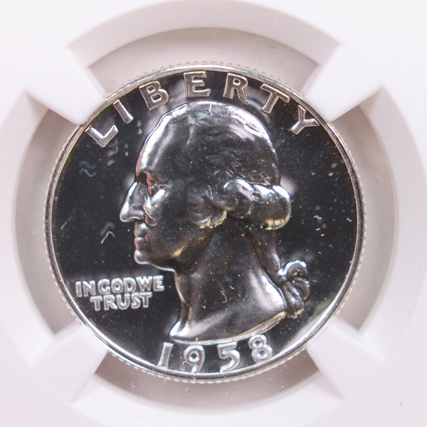 1958 Washington Silver Quarter., NGC Proof-68, STORE #GQR028.