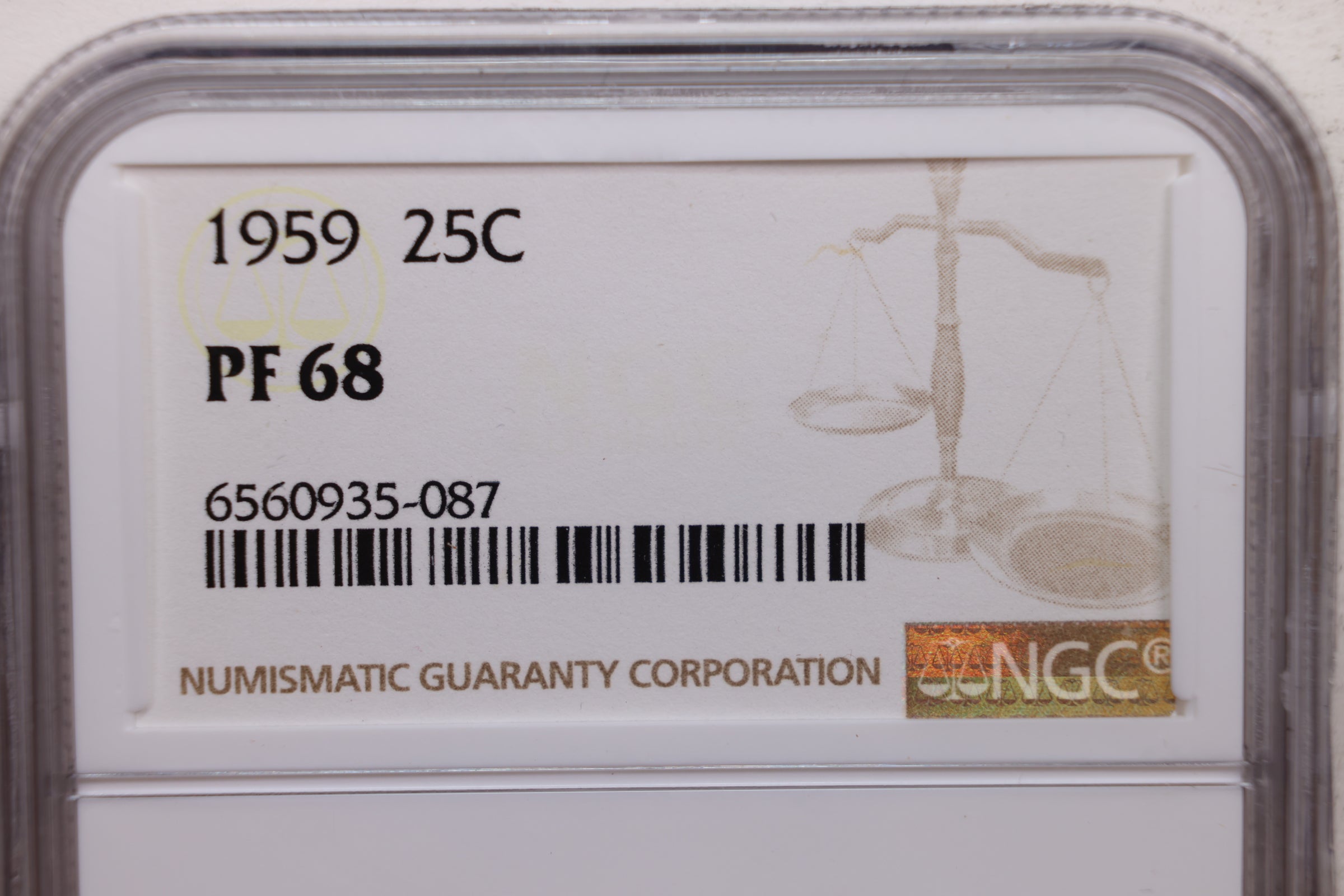 1959 Washington Silver Quarter., NGC Proof-68, STORE #GQR029.