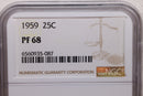 1959 Washington Silver Quarter., NGC Proof-68, STORE