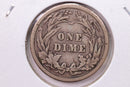 1914 Barber Silver Dime., V.F., Store Sale
