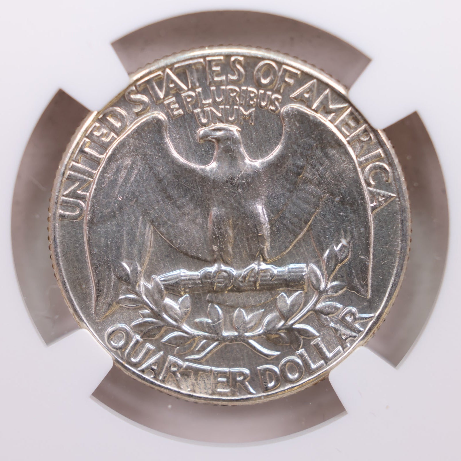 1960 Washington Silver Quarter., Type-B Reverse, NGC MS64., Store #GQR031.