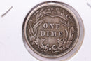 1914 Barber Silver Dime., V.F., Store Sale