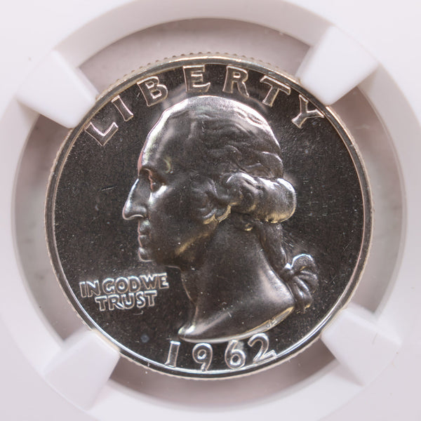 1962 Washington Silver Quarter., NGC PROOF-68., Store #GQR034.