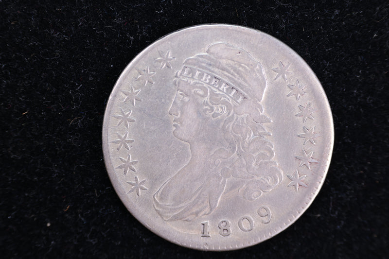 1809 Cap Bust Half Dollar, Affordable Collectible Coin. Store
