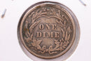 1914 Barber Silver Dime., V.F., Store Sale
