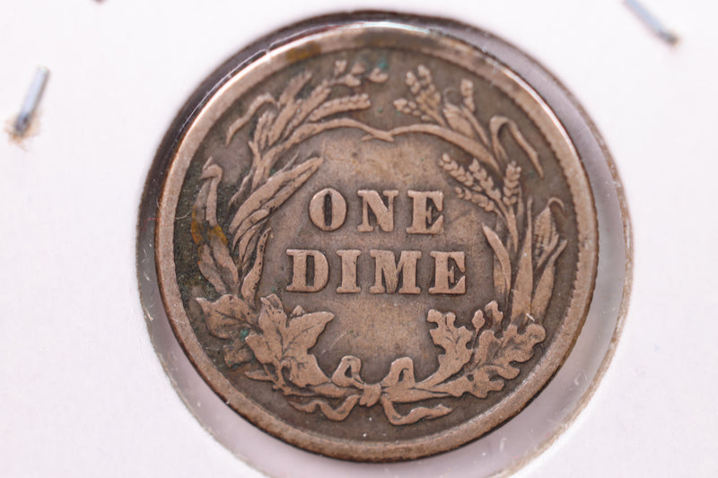 1914 Barber Silver Dime., V.F., Store Sale