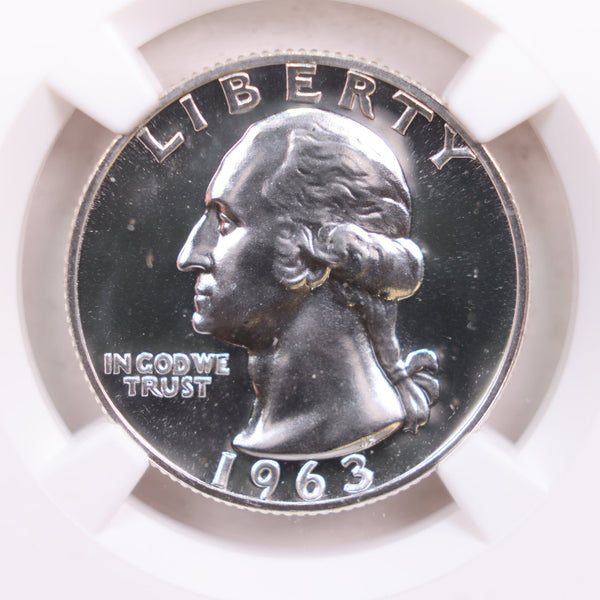 1963 Washington Silver Quarter., NGC PROOF-68., Store #GQR035.