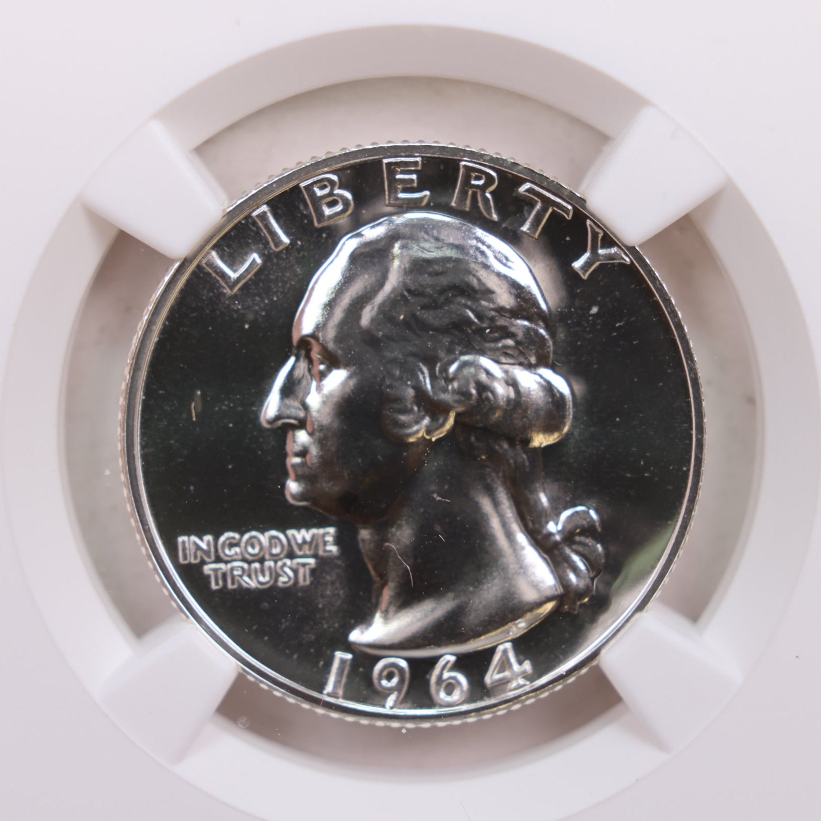 1964 Washington Silver Quarter., NGC PROOF-68., Store #GQR036.