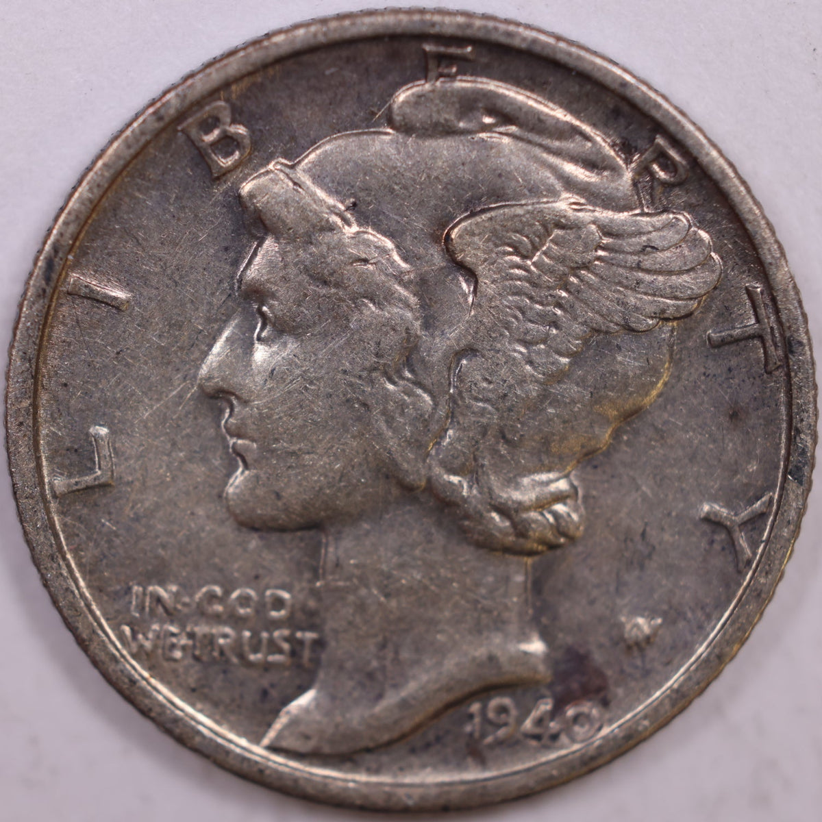 1940-S Mercury Dime, About Uncirculated+ Coin, Store #DE1080