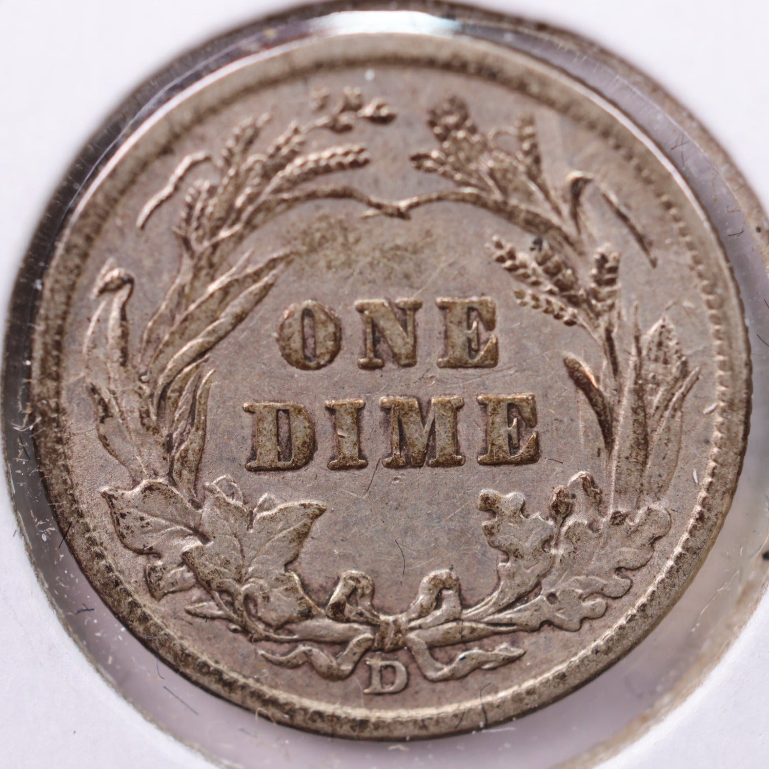 1914-D Barber Silver Dime., X.F., Store Sale #19650