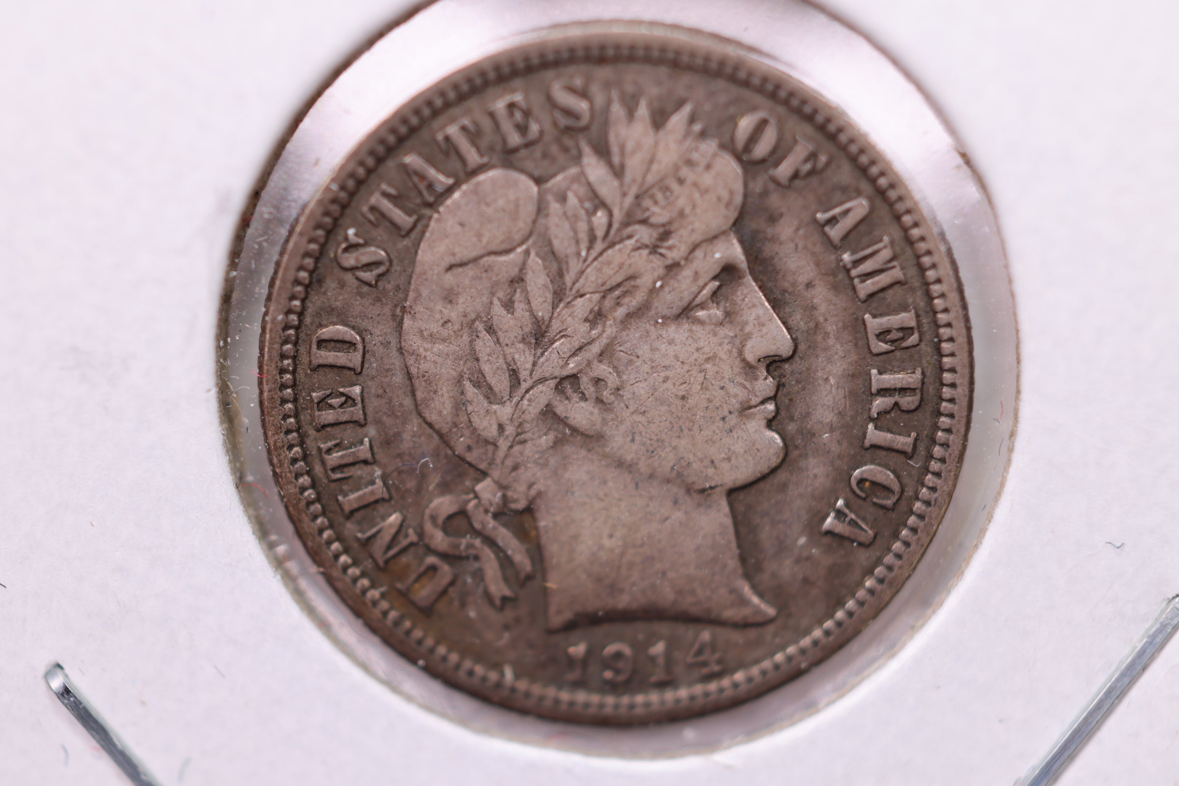 1914-D Barber Silver Dime., X.F., Store Sale #19651