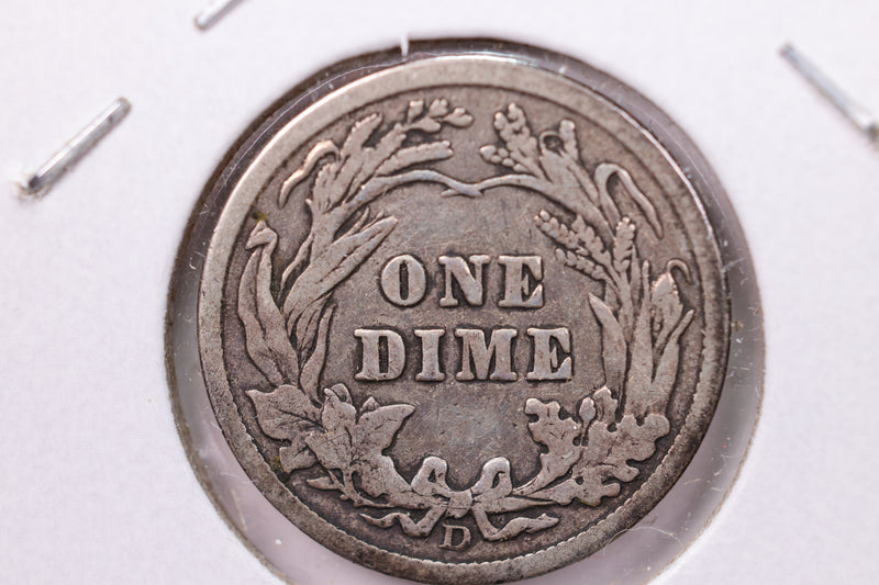 1914-D Barber Silver Dime., Fine., Store Sale