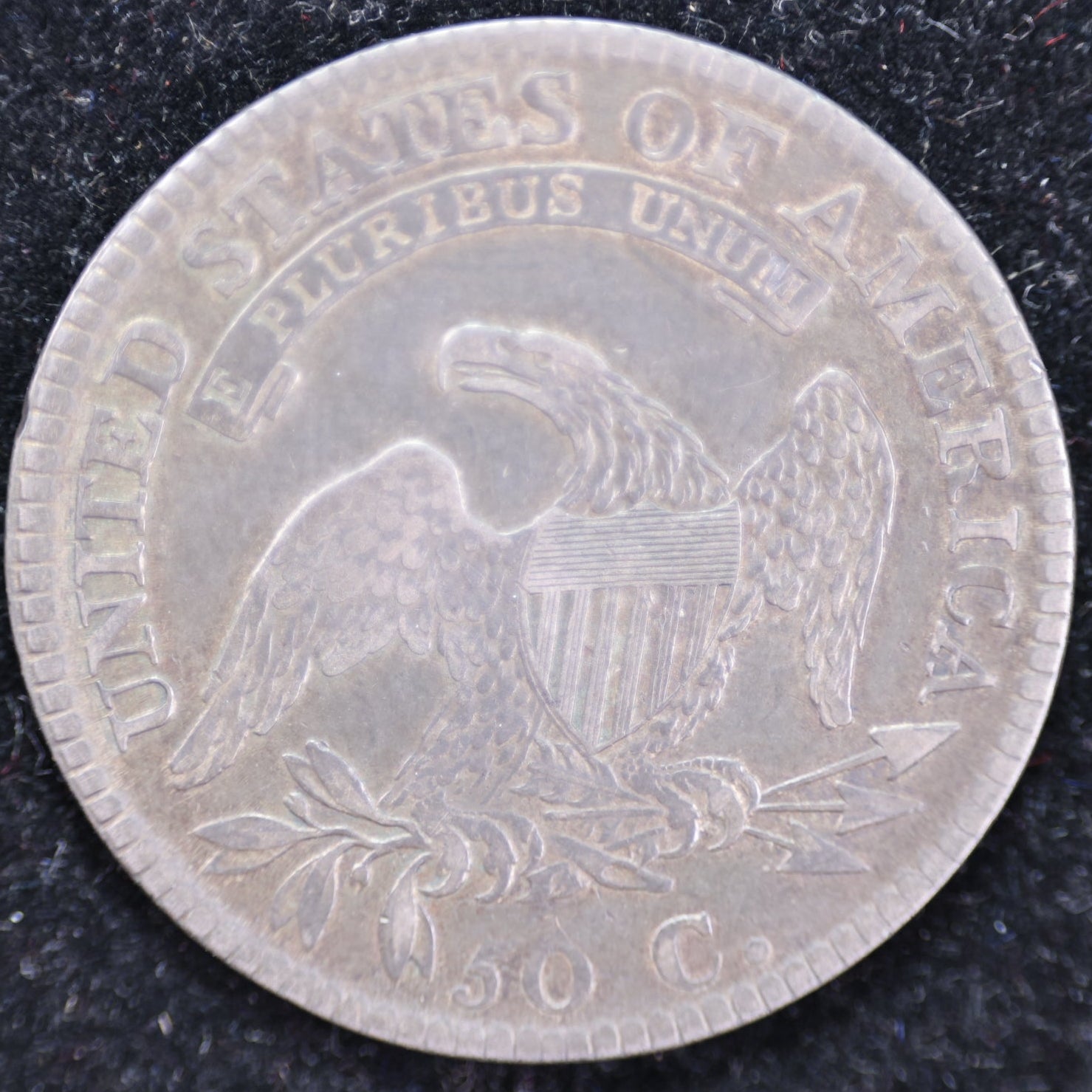 1812 Cap Bust Half Dollar, Extra Fine Circulated Coin, Store #HR1914