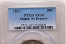 1839 Seated Liberty Half Dollar., No Drape., PCGS VF30., Store SALE
