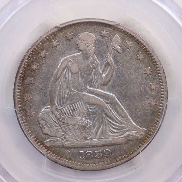 1839 Seated Liberty Half Dollar., No Drape., PCGS VF30., Store SALE #GHR018.