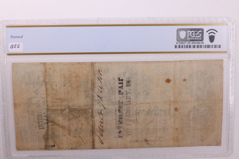 1862 $100., Confederate States., Obsolete., PCGS Currency., VF-25., Store